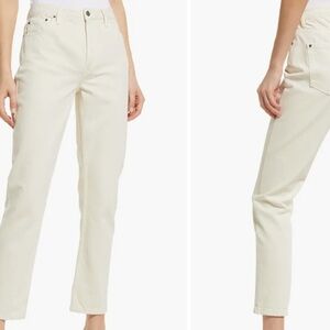 Ksubi Women's Cream Straight Leg Jeans